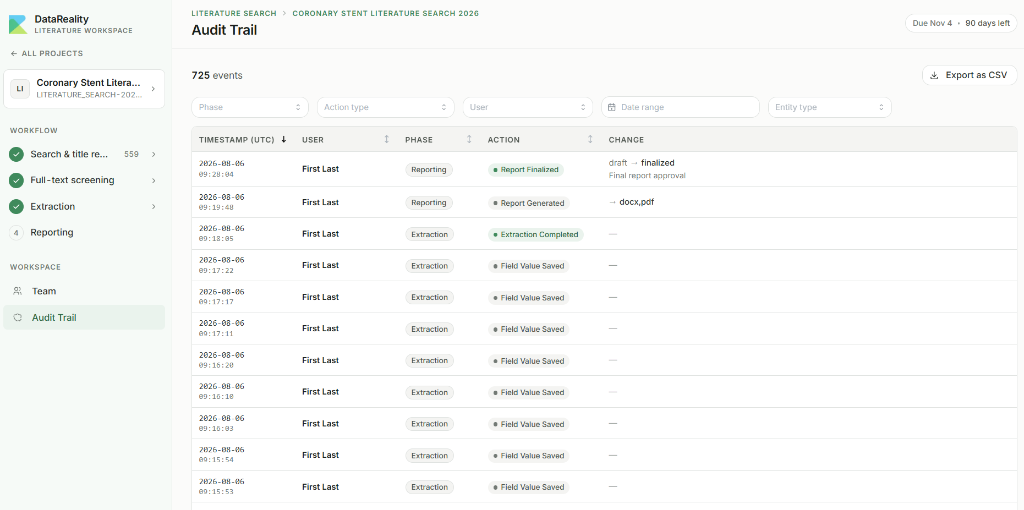Audit Trail