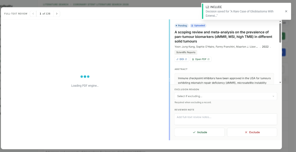 L2 Review Modal